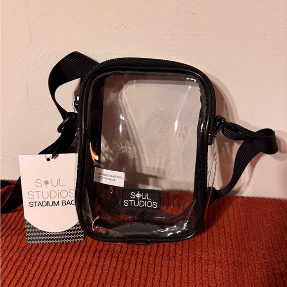 Soul Studios Stadium Clear Mini Bag with Black Trim - Picture 2 of 5